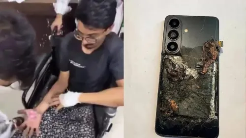 انفجار گوشی در جیب کاربر